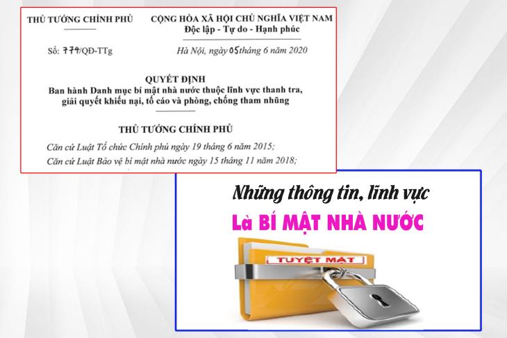 Thủ tướng Chính phủ ban hành danh mục bí mật nhà nước thuộc lĩnh vực thanh tra, giải quyết khiếu nại, tố cáo và phòng, chống tham nhũng